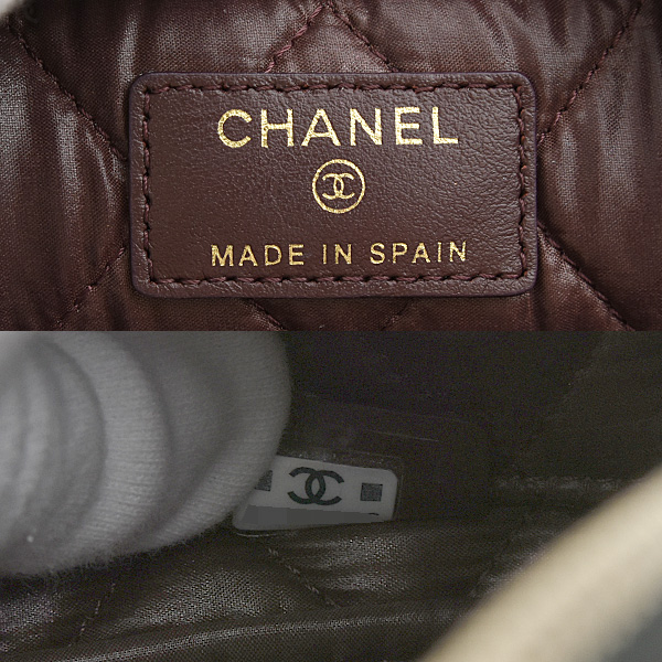 シャネル バッグ レディース マトラッセ コスメポーチ キャビアスキン ランダム ブラック CHANEL A80910 中古