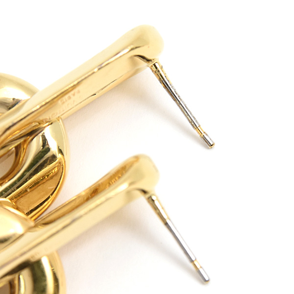 ルイヴィトン ピアス レディース ブックドレイユ ドゥーブル2マイヨン PM ゴールド GP Louis Vuitton MP2990 中古