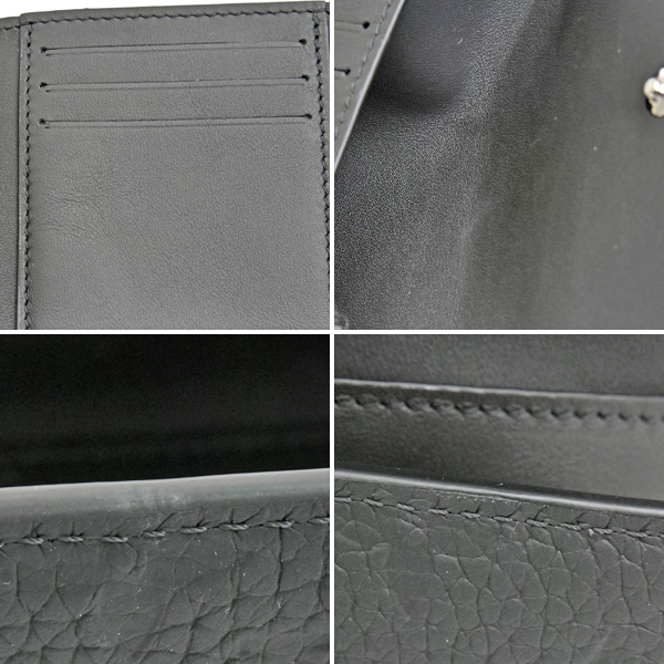 ルイヴィトン 財布 メンズ ポルトフォイユ パイロット ノワール トリヨンレザー 三つ折り スモールウォレット Louis Vuitton M82556 中古