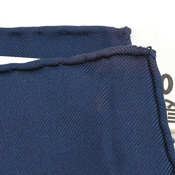 エルメス スカーフ レディース カレ90 BRIDES DE GALA 式典用馬勒 馬具 大判 シルク ネイビー×ホワイト HERMES 中古