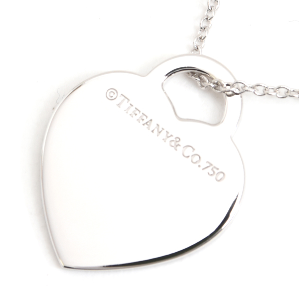 ティファニー ネックレス レディース リターントゥティファニー ハート ダイヤ ネックレス ホワイトゴールド TIFFANY 750WG 中古
