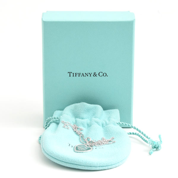 ティファニー ネックレス レディース リターントゥティファニー ハート ダイヤ ネックレス ホワイトゴールド TIFFANY 750WG 中古