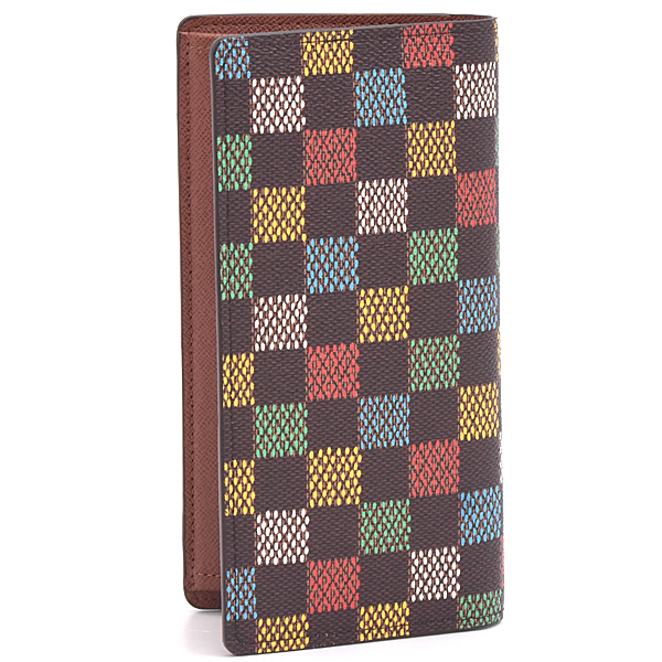 ルイヴィトン 財布 メンズ LV バーズ・ダミエ ポルトフォイユ・ブラザ 二つ折り長財布 マルチカラー Louis Vuitton N00141 未使用展示品