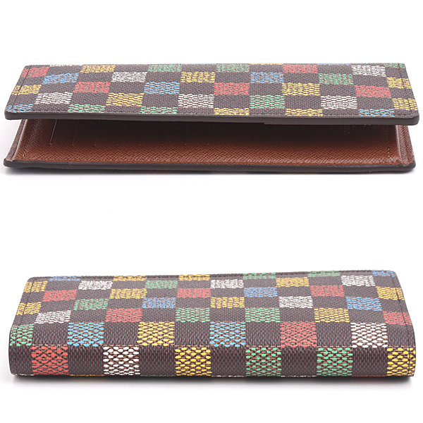 ルイヴィトン 財布 メンズ LV バーズ・ダミエ ポルトフォイユ・ブラザ 二つ折り長財布 マルチカラー Louis Vuitton N00141 未使用展示品