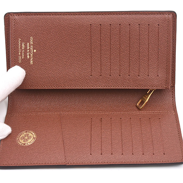 ルイヴィトン 財布 メンズ LV バーズ・ダミエ ポルトフォイユ・ブラザ 二つ折り長財布 マルチカラー Louis Vuitton N00141 未使用展示品