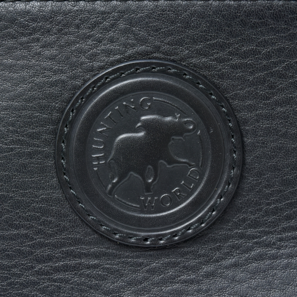 ハンティングワールド バッグ メンズ セカンドバッグ クラッチバッグ ポーチ レザー ブラック HUNTING WORLD 中古