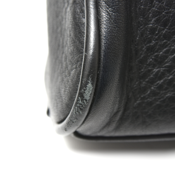 ハンティングワールド バッグ メンズ セカンドバッグ クラッチバッグ ポーチ レザー ブラック HUNTING WORLD 中古