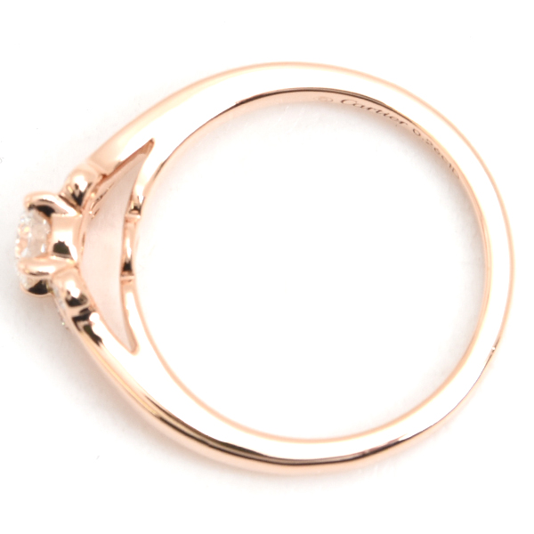 カルティエ 指輪 レディース バレリーナ ダイヤ リング D0.26ct 50号 ピンクゴールド Cartier 750PG 中古