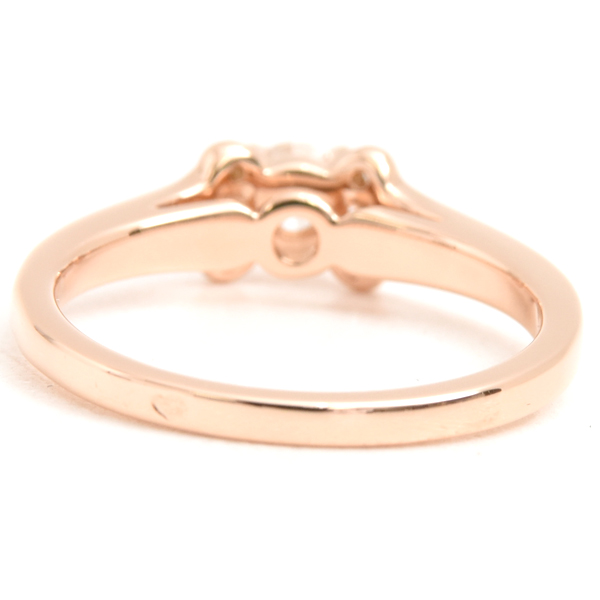 カルティエ 指輪 レディース バレリーナ ダイヤ リング D0.26ct 50号 ピンクゴールド Cartier 750PG 中古