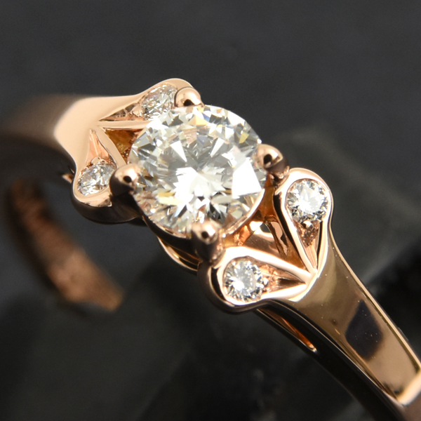 カルティエ 指輪 レディース バレリーナ ダイヤ リング D0.26ct 50号 ピンクゴールド Cartier 750PG 中古