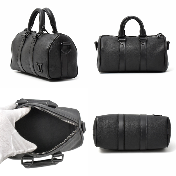 ルイヴィトン バッグ メンズ LV アエログラム キーポルXS ハンドバッグ ショルダーバッグ ノワール M80950 Louis Vuitton 中古