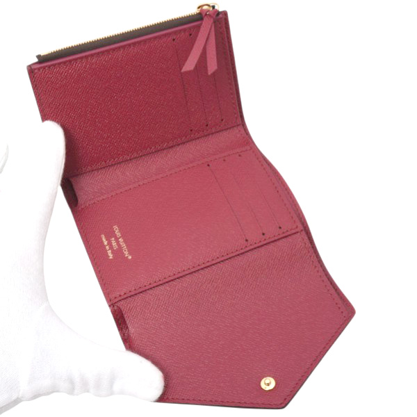 ルイヴィトン 財布 レディース モノグラム ポルトフォイユヴィクトリーヌ 2つ折り財布 フューシャ Louis Vuitton M41938 未使用展示品