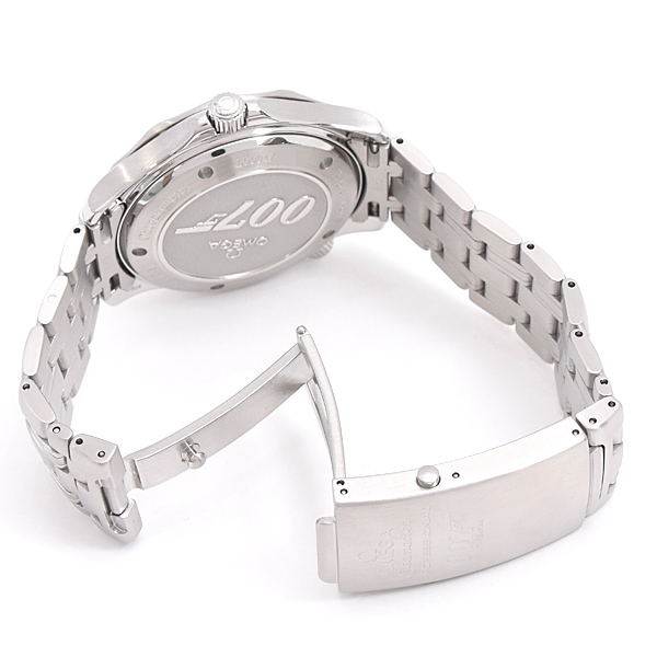 オメガ 時計 メンズ シーマスター300 007 ジェームズボンド 世界限定10007本 自動巻 ブルー文字盤 ステンレス SS OMEGA 2226.80.00 中古