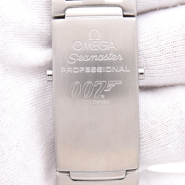 オメガ 時計 メンズ シーマスター300 007 ジェームズボンド 世界限定10007本 自動巻 ブルー文字盤 ステンレス SS OMEGA 2226.80.00 中古
