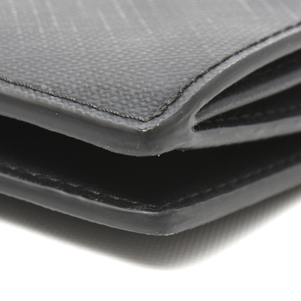 バーバリー 財布 メンズ キャベンディッシュ ロンドチェック 二つ折り 長財布 PVC ブラック系 8014479 BURBERRY 中古