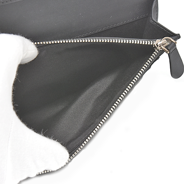 バーバリー 財布 メンズ キャベンディッシュ ロンドチェック 二つ折り 長財布 PVC ブラック系 8014479 BURBERRY 中古