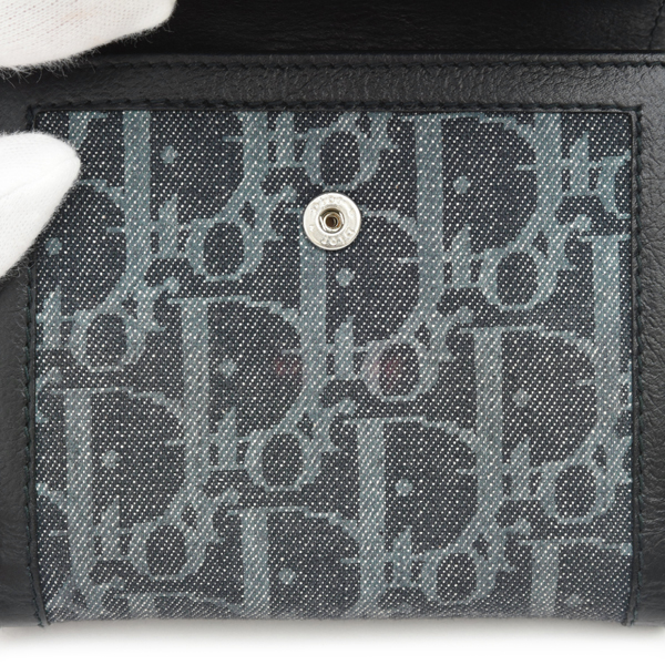 クリスチャンディオール 財布 レディース コンパクト財布 フライトライン トロッター Christian Dior 4b007438 中古