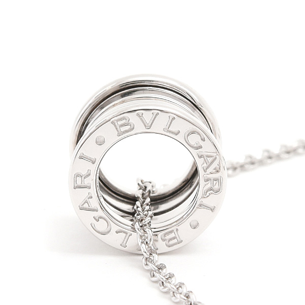 ブルガリ ネックレス レディース メンズ ビーゼロワン B-ZERO1 ホワイトゴールド BVLGARI 750WG 中古