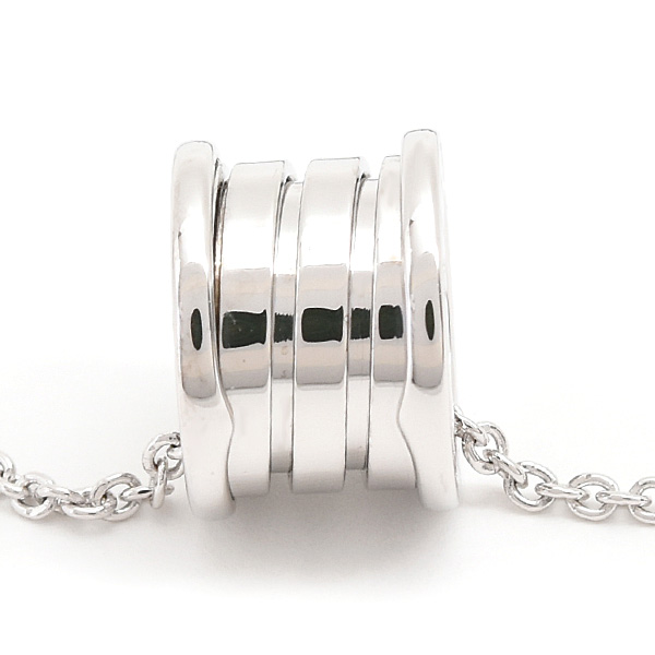 ブルガリ ネックレス レディース メンズ ビーゼロワン B-ZERO1 ホワイトゴールド BVLGARI 750WG 中古