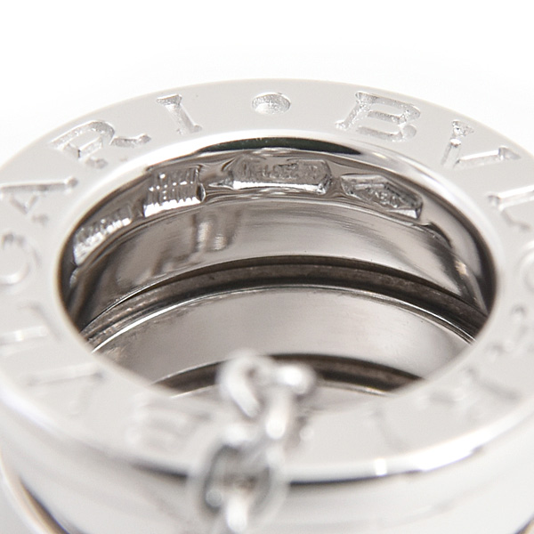 ブルガリ ネックレス レディース メンズ ビーゼロワン B-ZERO1 ホワイトゴールド BVLGARI 750WG 中古