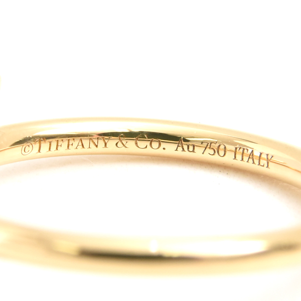 ティファニー 指輪 レディース ノット リング 10.5号程 イエローゴールド TIFFANY 750YG 中古