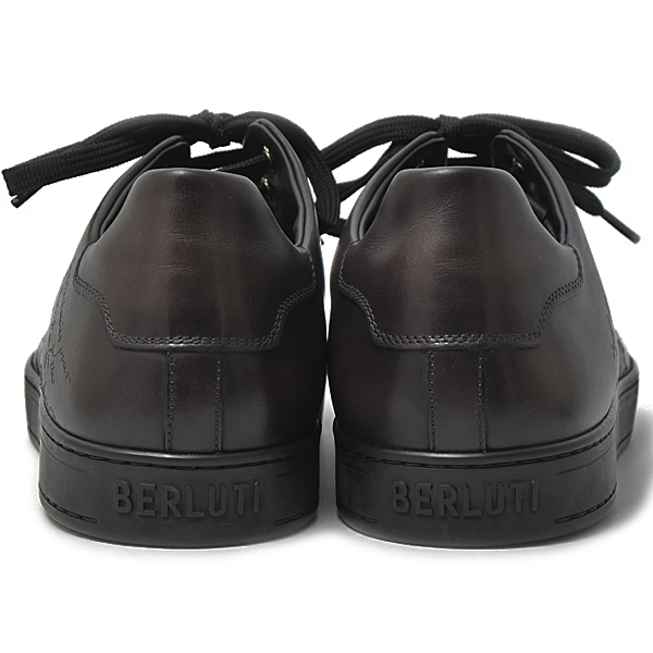 ベルルッティ 靴 メンズ カリグラフィー プレイタイム スクリット レザー スニーカー 8 1/2 日本サイズ28cm ブラック Berluti 中古