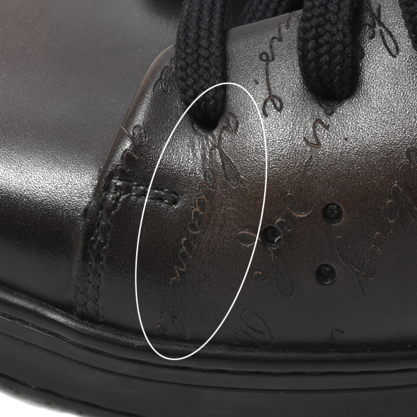 ベルルッティ 靴 メンズ カリグラフィー プレイタイム スクリット レザー スニーカー 8 1/2 日本サイズ28cm ブラック Berluti 中古