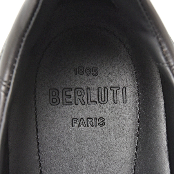ベルルッティ 靴 メンズ カリグラフィー プレイタイム スクリット レザー スニーカー 8 1/2 日本サイズ28cm ブラック Berluti 中古