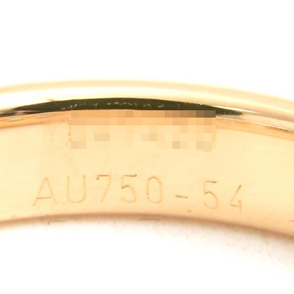 エルメス 指輪 レディース エヴァー ヘラクレス リング 54号 イエローゴールド HERMES 750YG 中古