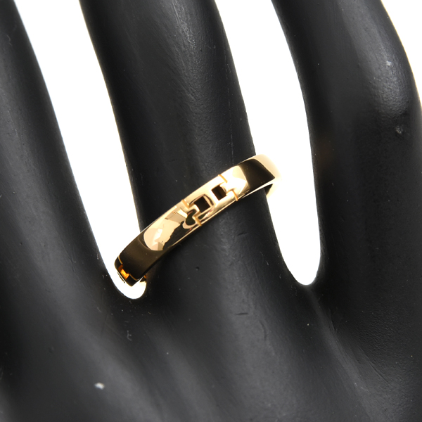 エルメス 指輪 レディース エヴァー ヘラクレス リング 54号 イエローゴールド HERMES 750YG 中古