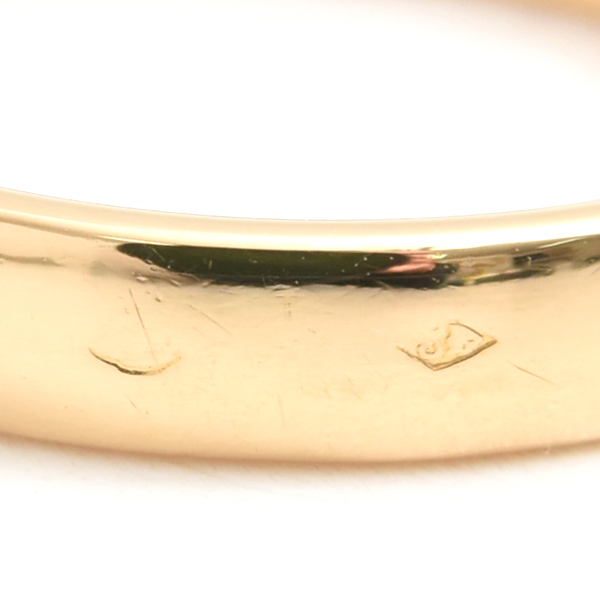 エルメス 指輪 レディース エヴァー ヘラクレス リング 54号 イエローゴールド HERMES 750YG 中古