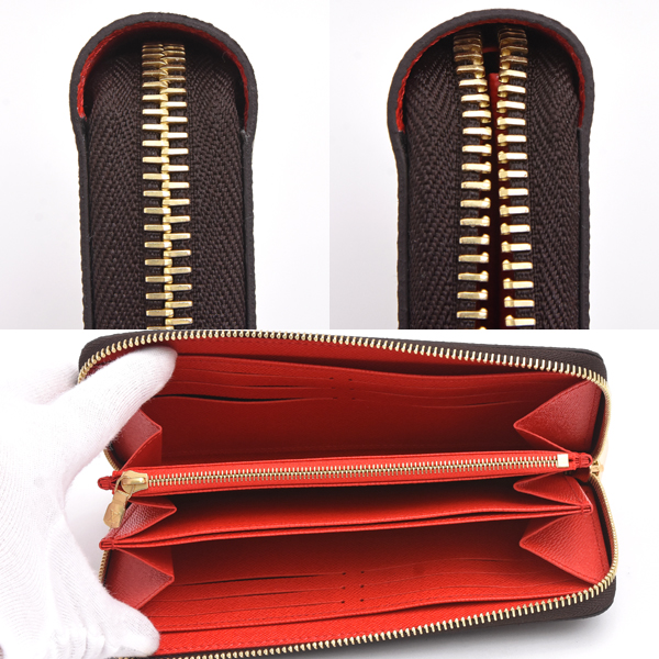 ルイヴィトン 財布 レディース モノグラム ジッピー・ウォレット 長財布 コクリコ レッド Louis Vuitton M41896 未使用展示品