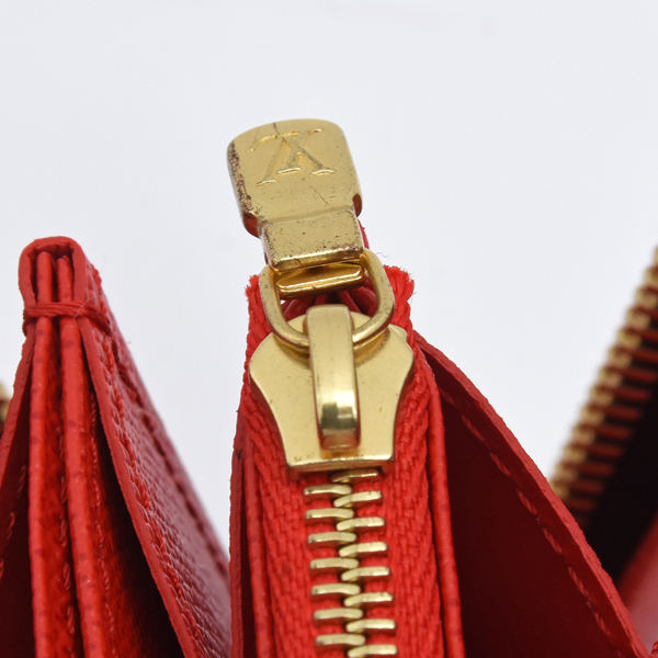ルイヴィトン 財布 レディース モノグラム ジッピー・ウォレット 長財布 コクリコ レッド Louis Vuitton M41896 未使用展示品