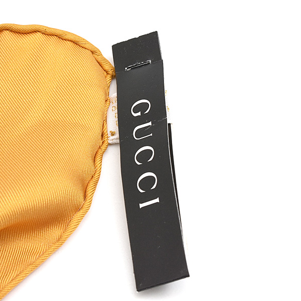 グッチ スカーフ レディース タッセルデザイン 大判 ショール シルク100% ブラック ゴールド GUCCI 中古