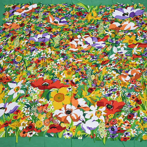 グッチ スカーフ レディース 花柄 大判 ショール シルク100% グリーン GUCCI 中古