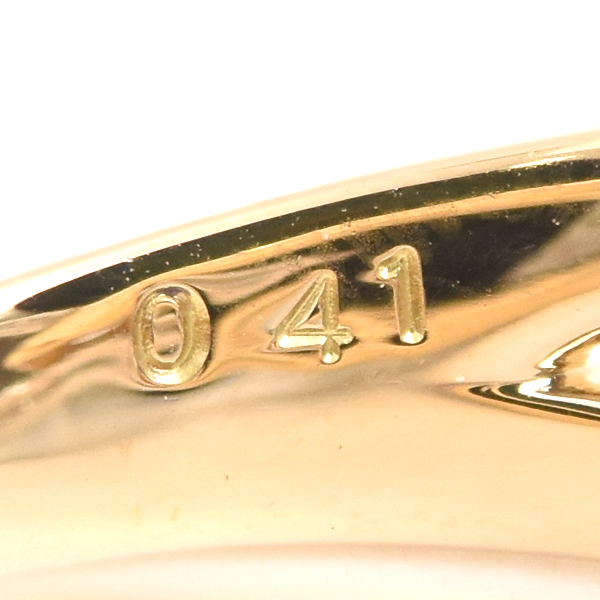 星の砂 指輪 レディース クロスモチーフ ダイヤモンド リング D0.41ct 11号 ゴールド プラチナ HOSHI no SUNA K18×PT900 中古