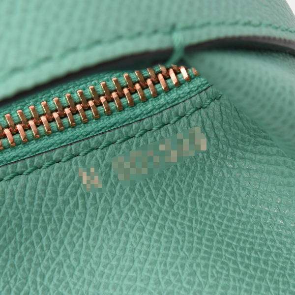 ヴァレクストラ バッグ モチバッグ ハンドバッグ ショルダーバッグ ソフトカーフスキン ブルーグリーン Valextra 中古