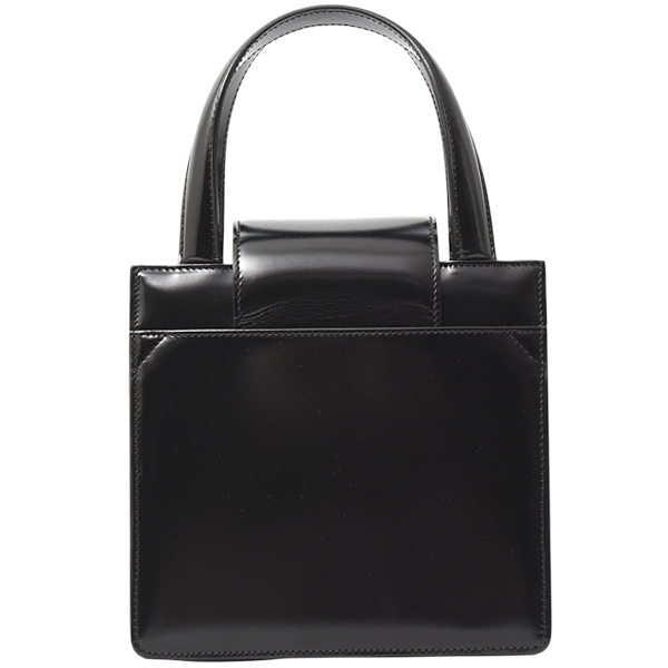 ブルガリ バッグ レディース ブルガリブルガリ ミニハンドバッグ ショルダー レザー ブラック BVLGARI 中古