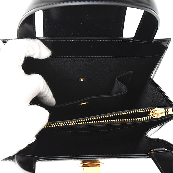 ブルガリ バッグ レディース ブルガリブルガリ ミニハンドバッグ ショルダー レザー ブラック BVLGARI 中古