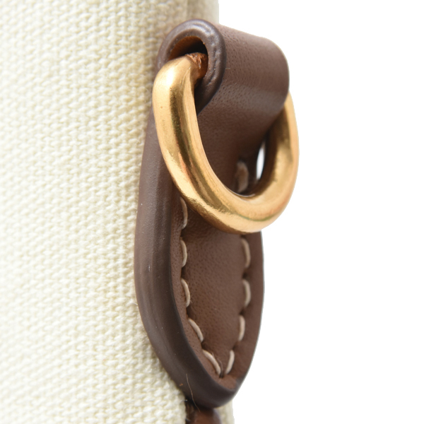 ミュウミュウ バッグ レディース キャンバスレザーバッグ ストライプ トートバッグ アイビー キャンバス×レザー マルチカラー MIU MIU 5BG231 中古