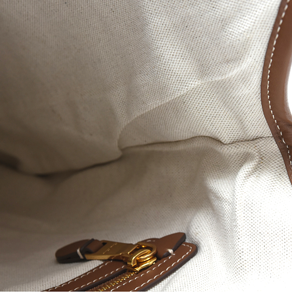 ミュウミュウ バッグ レディース キャンバスレザーバッグ ストライプ トートバッグ アイビー キャンバス×レザー マルチカラー MIU MIU 5BG231 中古