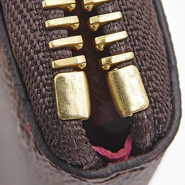 ルイヴィトン 財布 レディース モノグラム ポルトフォイユクレマンス フューシャ ワインレッド 長財布 Louis Vuitton M60742 中古