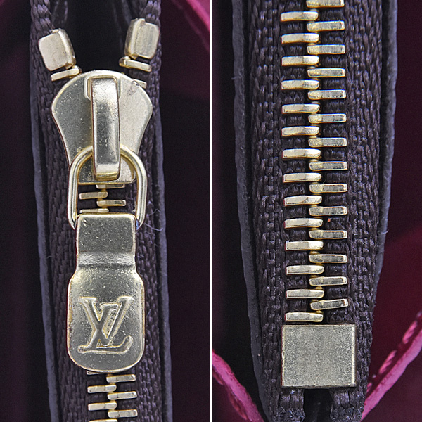 ルイヴィトン 財布 レディース モノグラム ポルトフォイユクレマンス フューシャ ワインレッド 長財布 Louis Vuitton M60742 中古