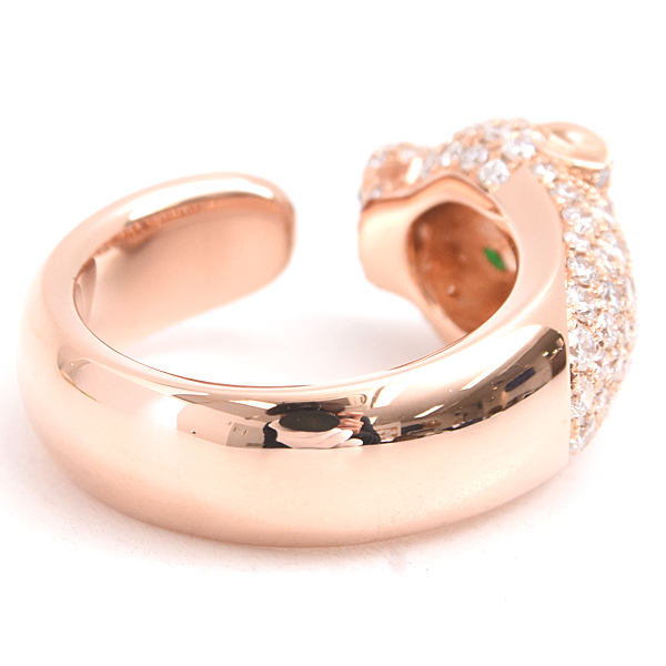 カルティエ 指輪 ユニセックス パンテール マサイ パヴェダイヤ リング 55号 ピンクゴールド Cartier 750PG 中古