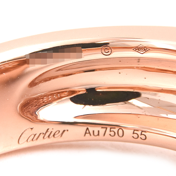 カルティエ 指輪 ユニセックス パンテール マサイ パヴェダイヤ リング 55号 ピンクゴールド Cartier 750PG 中古