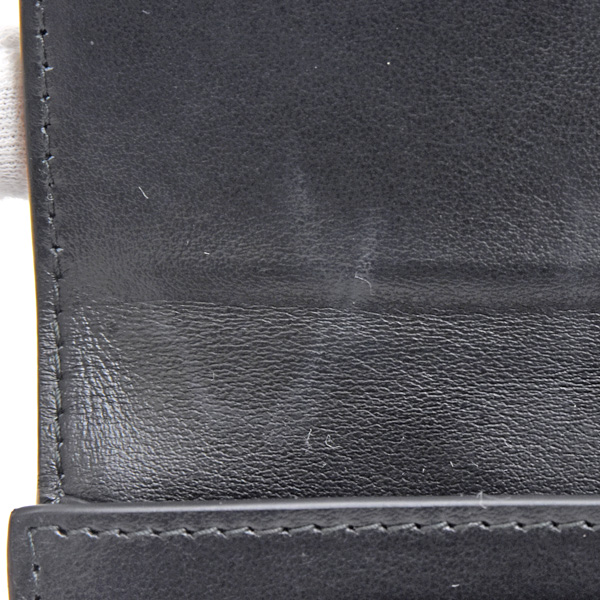 プラダ 財布 レディース トライアングルロゴ 二つ折り財布 ナイロン×カーフ テスート 異素材 ブラック ネロ PRADA 1MH523 中古