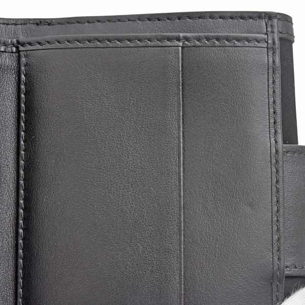 プラダ 財布 レディース トライアングルロゴ 二つ折り財布 ナイロン×カーフ テスート 異素材 ブラック ネロ PRADA 1MH523 中古