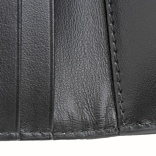 プラダ 財布 レディース トライアングルロゴ 二つ折り財布 ナイロン×カーフ テスート 異素材 ブラック ネロ PRADA 1MH523 中古