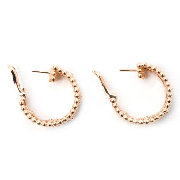 ヴァンクリーフ&アーペル ピアス レディース ペルレ クローバー イヤリング ダイヤモンド ピンクゴールド VCARO2MK00 Van Cleef & Arpels 750PG 中古