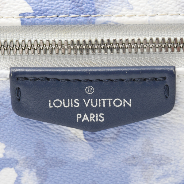 ルイヴィトン バッグ メンズ ディスカバリー バックパック モノグラムウォーターカラー リュックサック ホワイト ブルー M45760 Louis Vuitton 中古